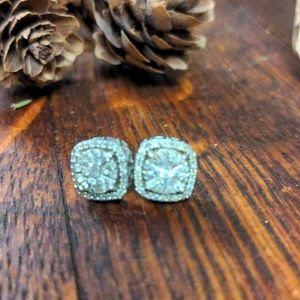 Diamond stud earrings